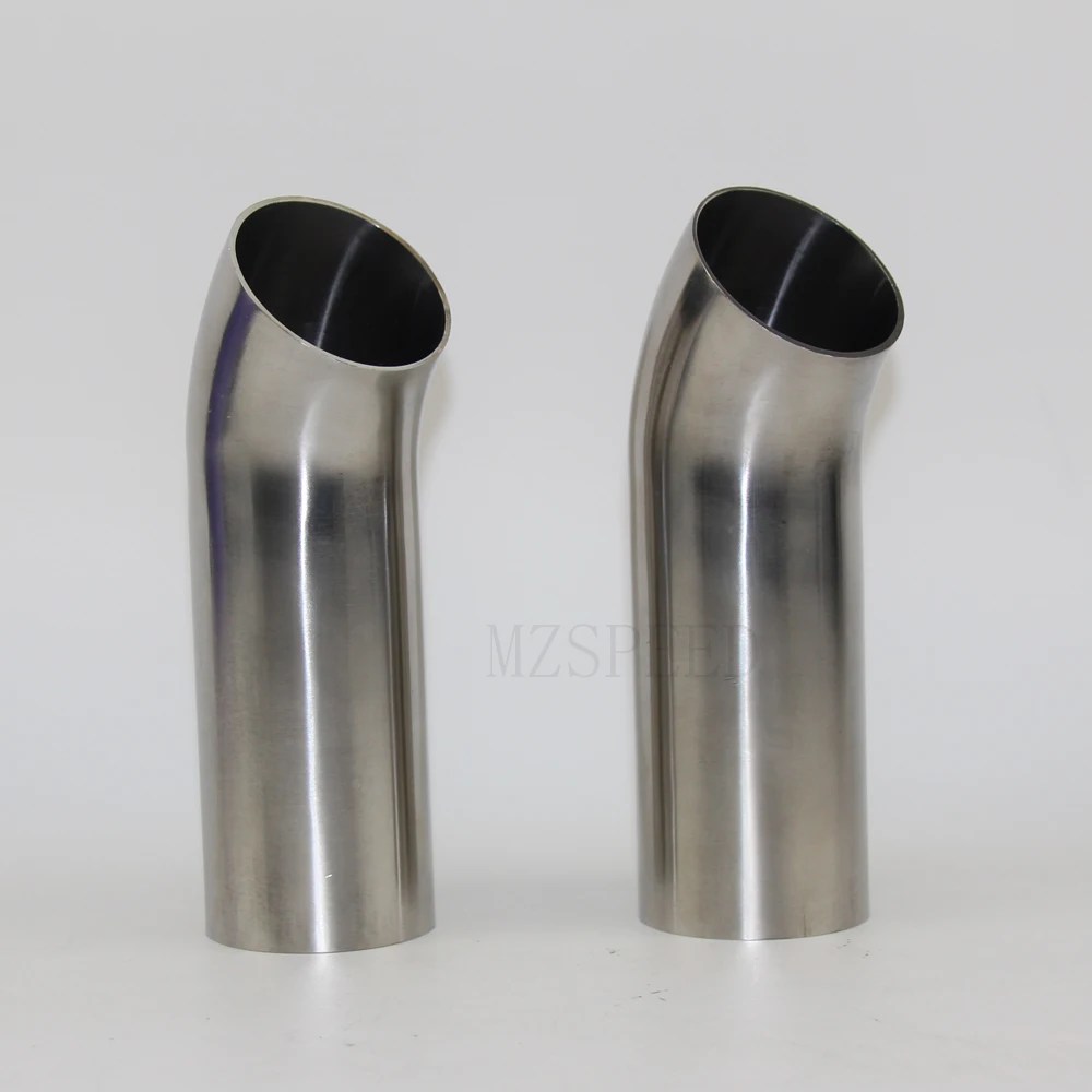 304 paslanmaz çelik boru bağlantı parçaları Sıhhi boru bağlantı parçaları 45 derece tek taraflı uzatma 50mm 100mm kaynaklı boru bağlantısı - AliExpress - Görsel 3