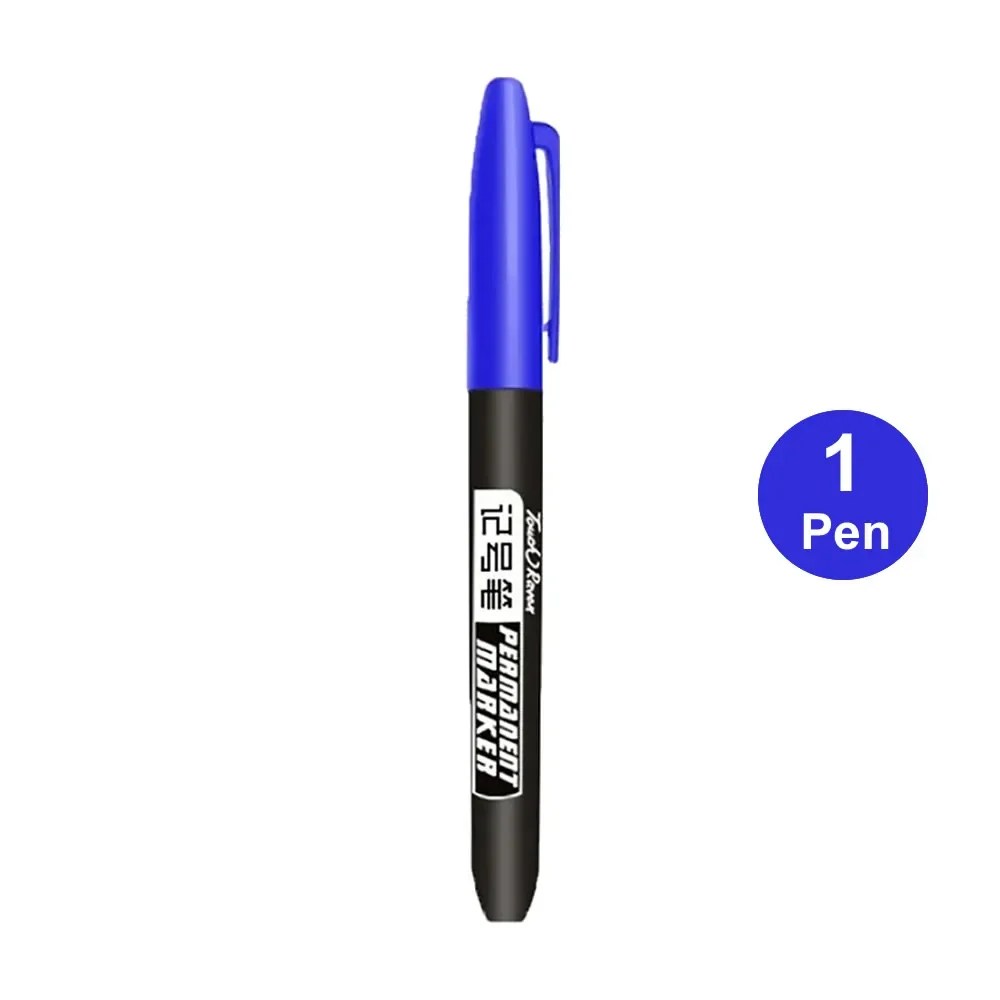 6 adet kalıcı işaretleme kalemi Manga çizim İşaretleyiciler siyah mavi kırmızı su geçirmez mürekkep kroki kalemler kırtasiye sanat okul malzemeleri - AliExpress - Görsel 22