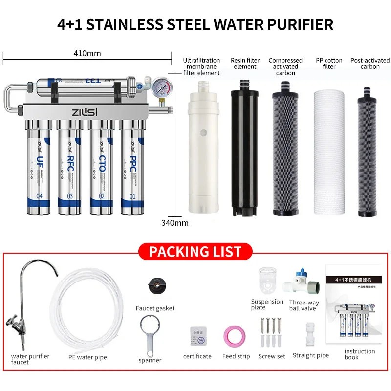 5 aşamalı ultrafiltrasyon su arıtıcısı ev doğrudan içme suyu arıtıcısı su arıtıcısı TapWater filtre PH75 maden suyu korur - AliExpress 6 - Görsel 13