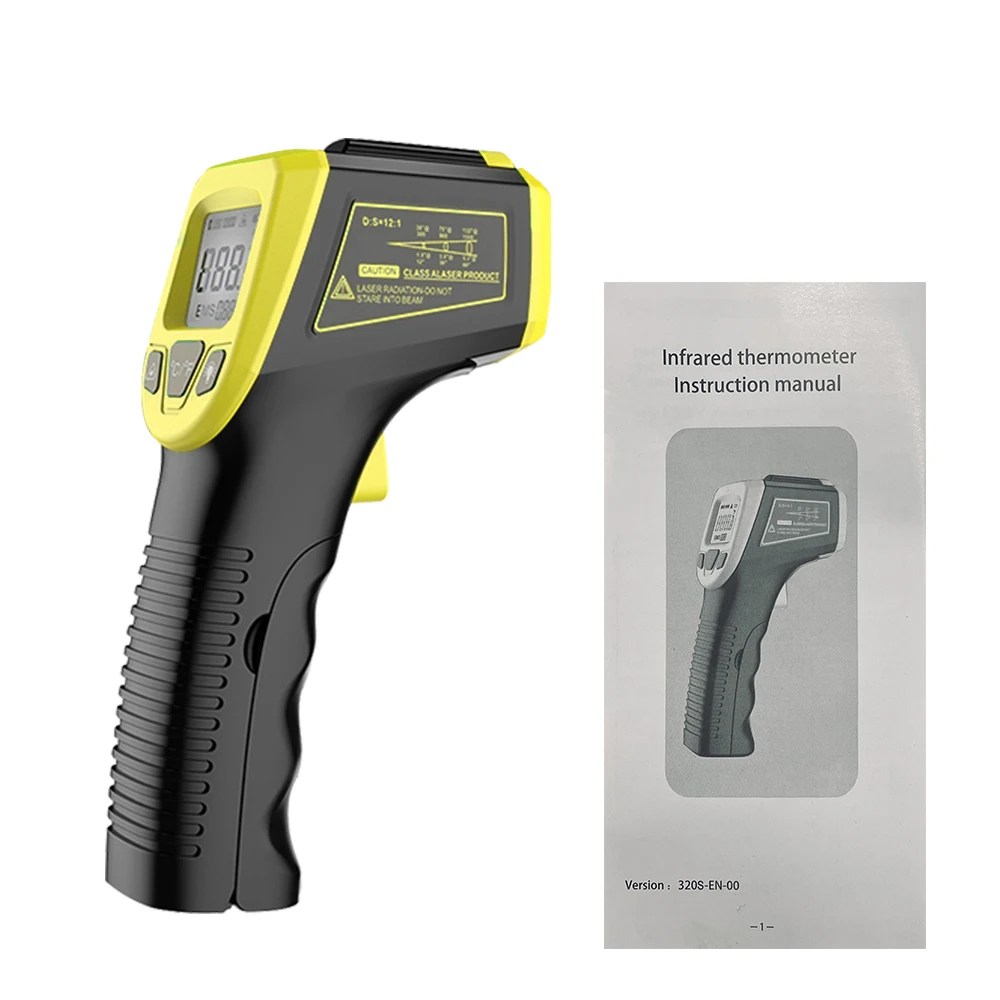 NonContact kızılötesi termometre LCD endüstriyel elektronik termometre dijital lazer sıcaklık ölçer Gun pirometre lazer noktası - AliExpress 15 - Görsel 10
