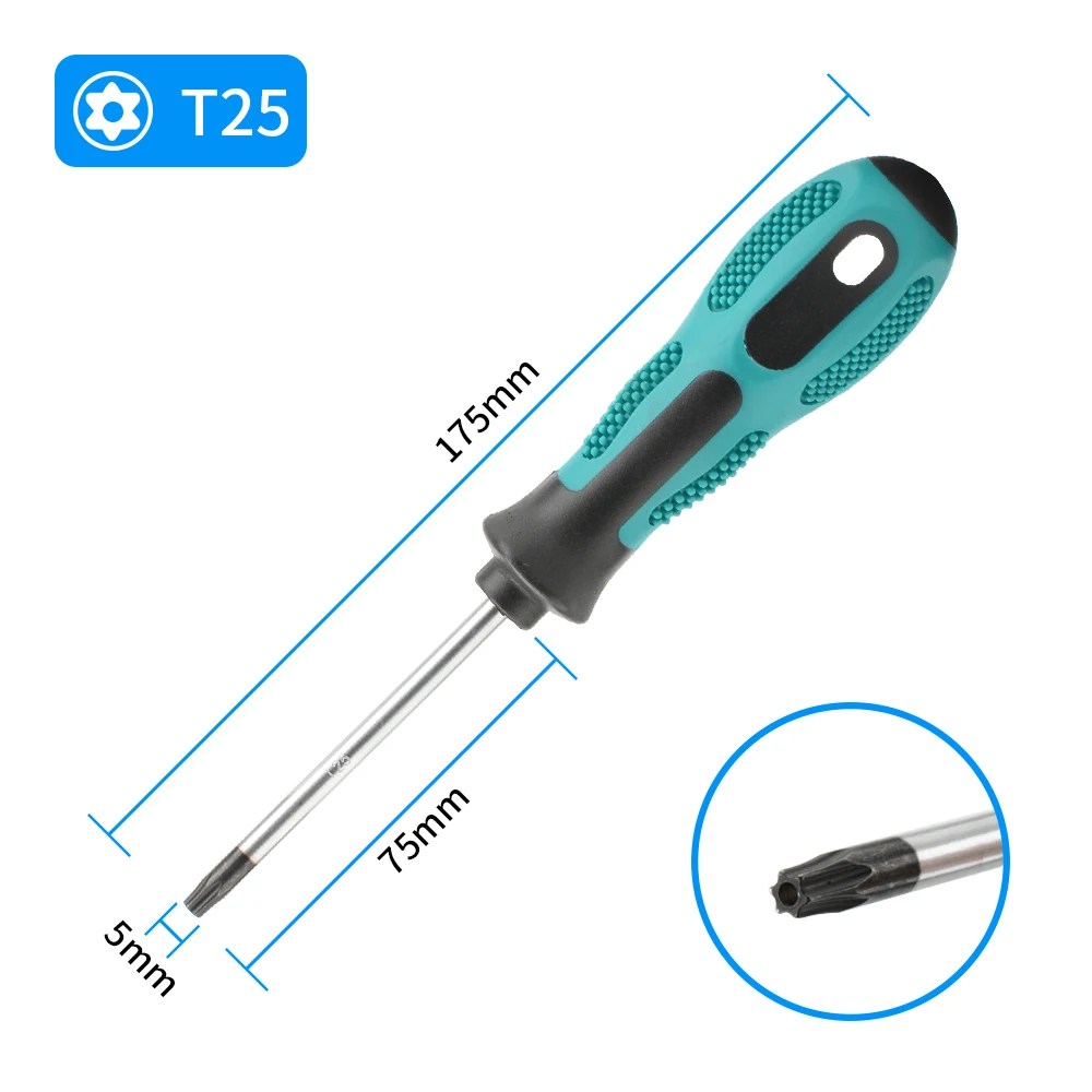 Manyetik Torx Tornavida Setleri Hassas T5 T6 T7 T8 T9 T10 T15 T20 T25 T27 T30 Torx Güvenlik Kontrol Cihazı Tamir El Aleti Kiti - AliExpress - Görsel 14