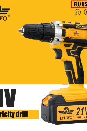 LYUWO Şarj Edilebilir Elektrikli El Matkabı, Tabanca Matkabı, Elektrikli Tornavida, Ev Darbeli El Matkap Aleti, MT Pil Kullanımı - AliExpress