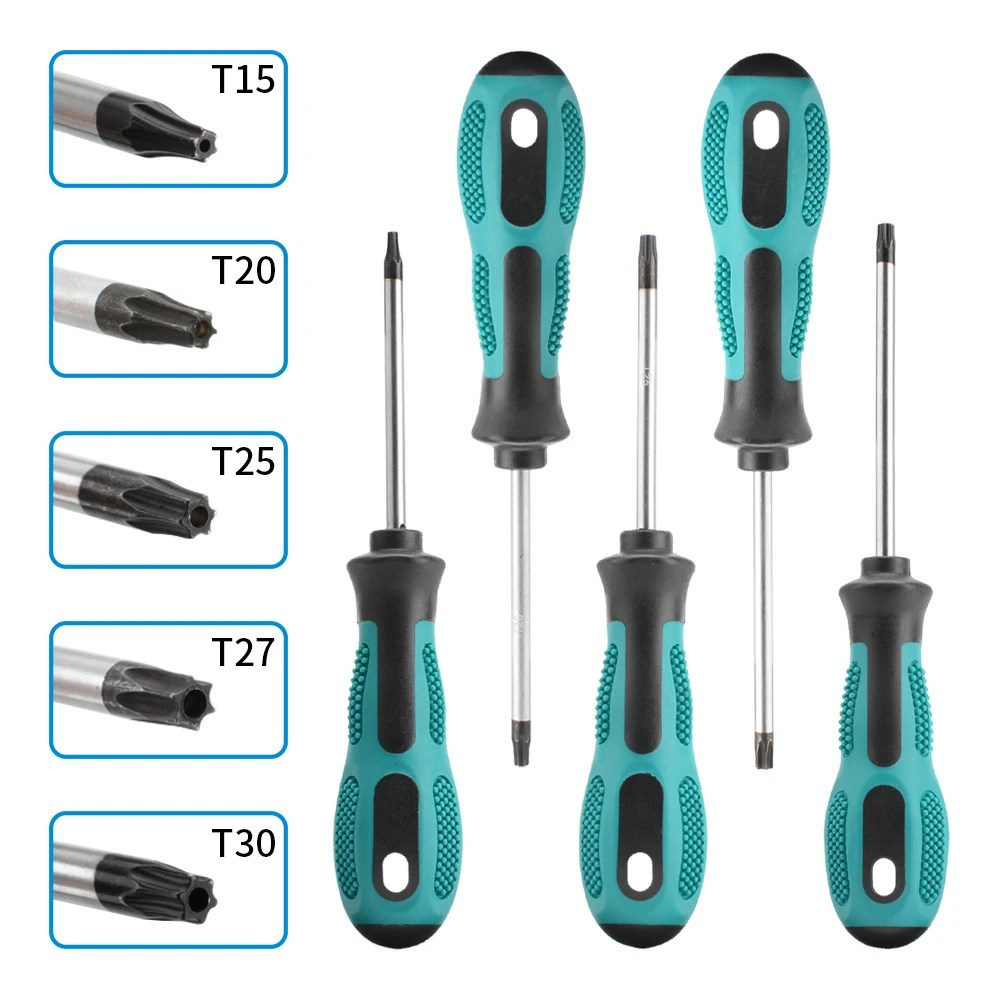 Manyetik Torx Tornavida Setleri Hassas T5 T6 T7 T8 T9 T10 T15 T20 T25 T27 T30 Torx Güvenlik Kontrol Cihazı Tamir El Aleti Kiti - AliExpress - Görsel 3