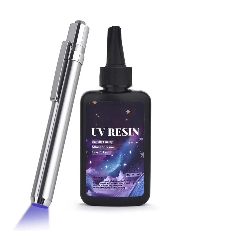 25/50/100/120/200/250g UV Reçine Tutkal Çabuk Kuruyan Kiti Süper Yapıştırma Cam Metal Seramik UV Tutkal Siyah Işık Epoksi Reçine Tutkal - AliExpress - Görsel 14