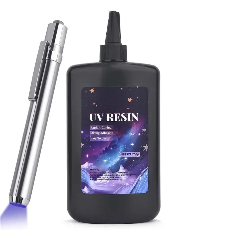 25/50/100/120/200/250g UV Reçine Tutkal Çabuk Kuruyan Kiti Süper Yapıştırma Cam Metal Seramik UV Tutkal Siyah Işık Epoksi Reçine Tutkal - AliExpress - Görsel 9