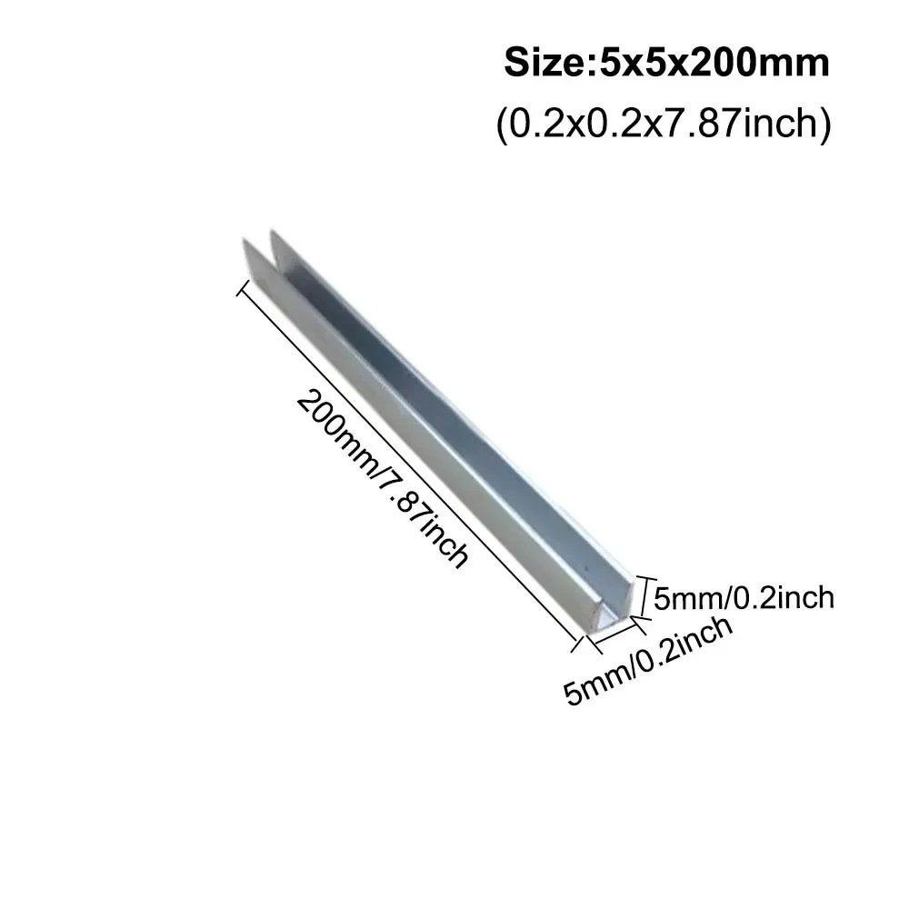 10 adet ~ 1 adet Uzunluk 100-400mm Alüminyum U Profil Kanal DIY Araba Modeli Robot Braketi LED Şerit Işık Kurulumları - AliExpress - Görsel 17