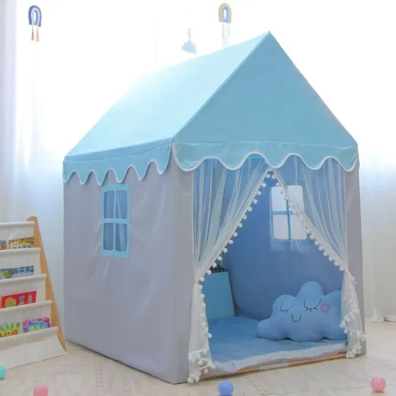 Çocuk Çadırları Bebek Oyun Evi çocuk oyuncağı Çadır 1.35 M Wigwam Katlanır Kız Prenses Kale Çocuk Odası Dekor Doğum Günü Yılbaşı Hediyeleri - AliExpress - Görsel 6