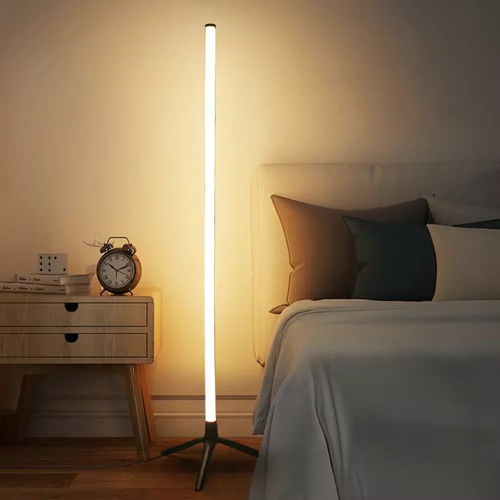 1PC Akıllı RGB Zemin Lambası Kısılabilir Köşe Lambası Yatak Odası Ortam Aydınlatma İskandinav Tarzı Renk Değiştirme Kısılabilir Yumuşak Aydınlatma - AliExpress 39 - Görsel 1