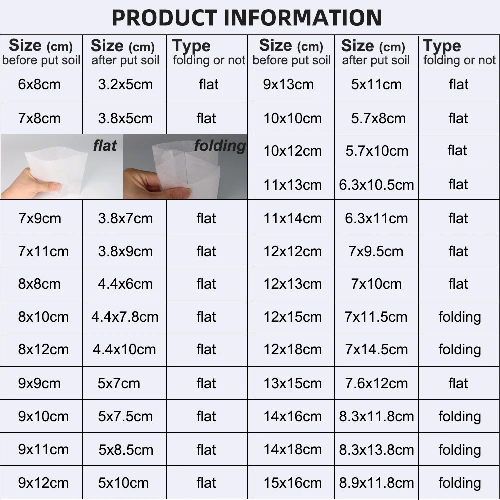 Kreş Bitki Çanta Büyümek Dokunmamış Biyobozunur Kreş Çantası Tohumları Ekim Saksıları Sebze Çiçek Meyve Fidan Ağacı Dikim - AliExpress - Görsel 2