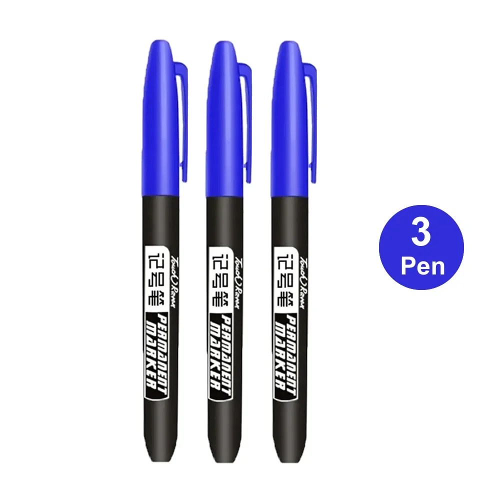 6 adet kalıcı işaretleme kalemi Manga çizim İşaretleyiciler siyah mavi kırmızı su geçirmez mürekkep kroki kalemler kırtasiye sanat okul malzemeleri - AliExpress - Görsel 24
