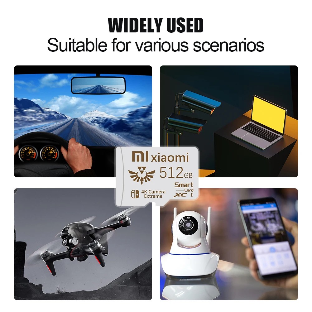XIAOMI Mikro TF/SD Kart Yüksek Hızlı 2 TB 1 TB Hafıza Kartı 128 GB tarjeta mikro TF SD 256 GB Hafıza Kartı UHS-I U3 A2 XIAOMI Huawei - AliExpress 44 - Görsel 5