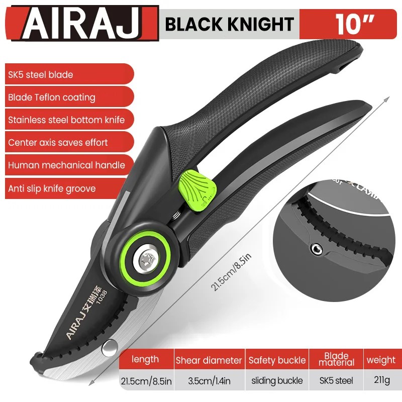 AIRAJ budama makası bahçe aletleri emek tasarrufu makas bahçe tesisi keskin şube bahçevan koruma el dayanıklı - AliExpress - Görsel 9