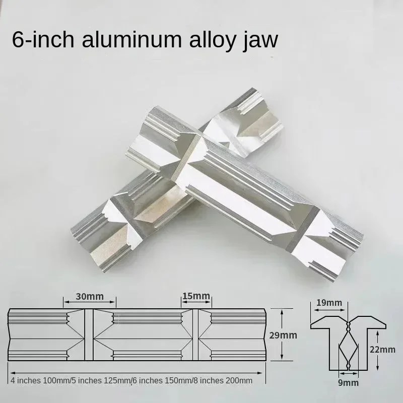 CNC freze çelik mengene sert çene alüminyum kelepçe v-tipi çene alüminyum 4 "veya 6" güçlü diskler ile freze kiti - AliExpress - Görsel 4