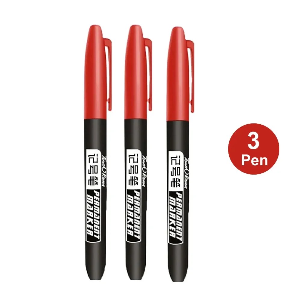 6 adet kalıcı işaretleme kalemi Manga çizim İşaretleyiciler siyah mavi kırmızı su geçirmez mürekkep kroki kalemler kırtasiye sanat okul malzemeleri - AliExpress - Görsel 18