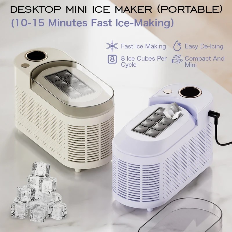 Buz Yapıcı Makinesi Mini Ev/Araba Elektrikli Buz Yapıcı Otomatik Akıllı Hızlı - AliExpress