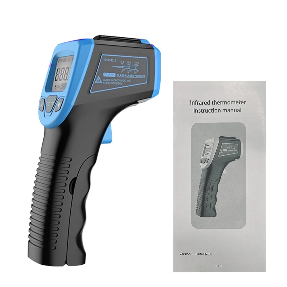 NonContact kızılötesi termometre LCD endüstriyel elektronik termometre dijital lazer sıcaklık ölçer Gun pirometre lazer noktası - AliExpress 15 - Görsel 8