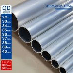 Alüminyum Boru OD32-40mm uzunluk300mm 500mm Yuvarlak Alüminyum Alaşımlı Boru Düz Büyük dış çap 6063 kalınlık1-12.5 - AliExpress