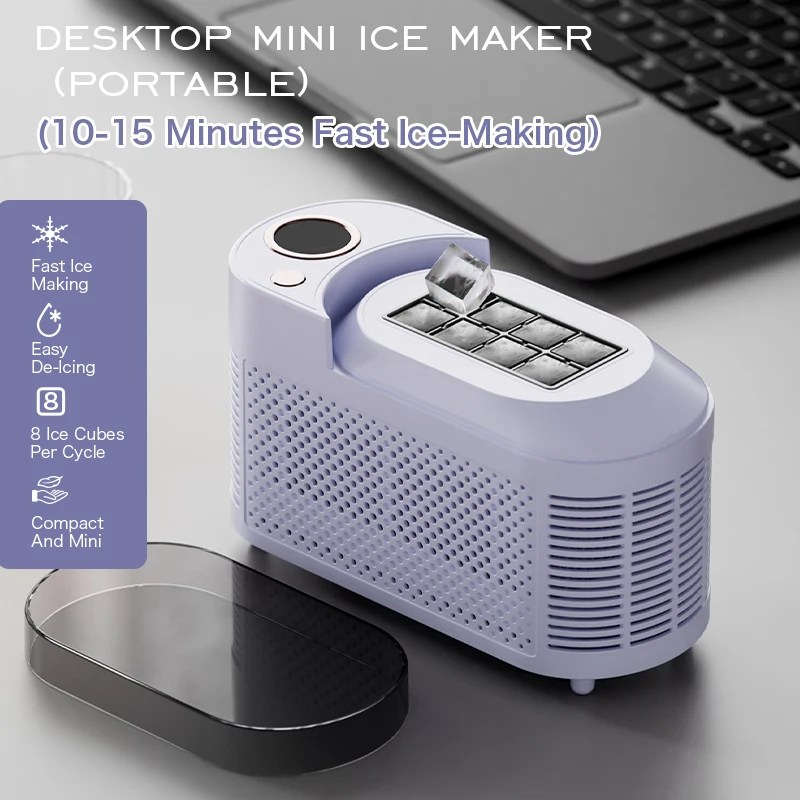Buz Yapıcı Makinesi Mini Ev/Araba Elektrikli Buz Yapıcı Otomatik Akıllı Hızlı - AliExpress - Görsel 6