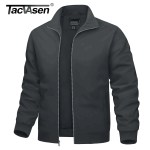 TACVASEN İlkbahar Sonbahar Hafif Ceketler Erkek Tam Zip Up Bombacı Ceket Cepler Su Geçirmez Yürüyüş Iş Ceketi Rüzgarlık - AliExpress 200000343