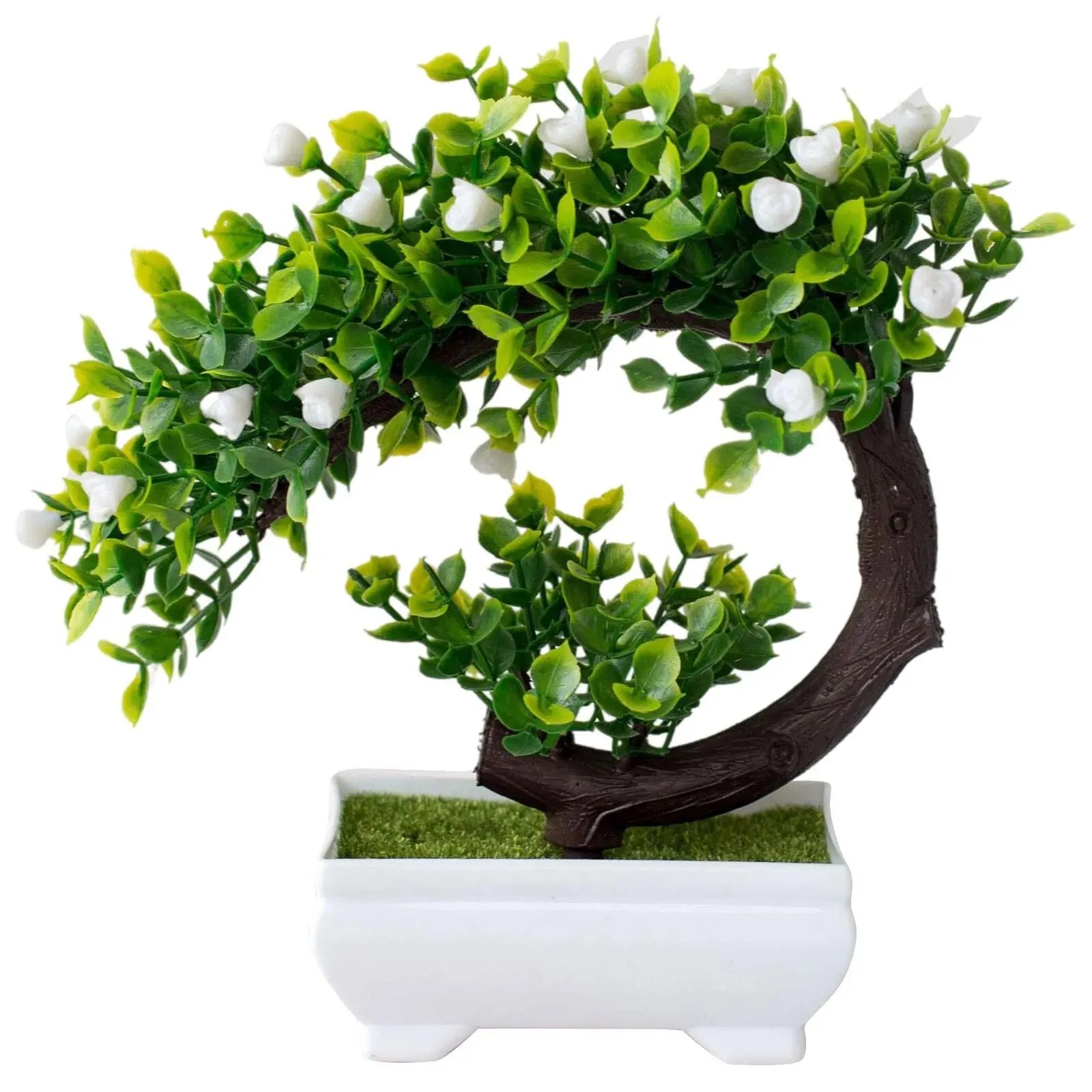 Yapay Bitkiler Bonsai Simüle Ağacı Saksı Bitkileri Sahte Çiçekler Masa Saksı Süsleri - AliExpress - Görsel 6