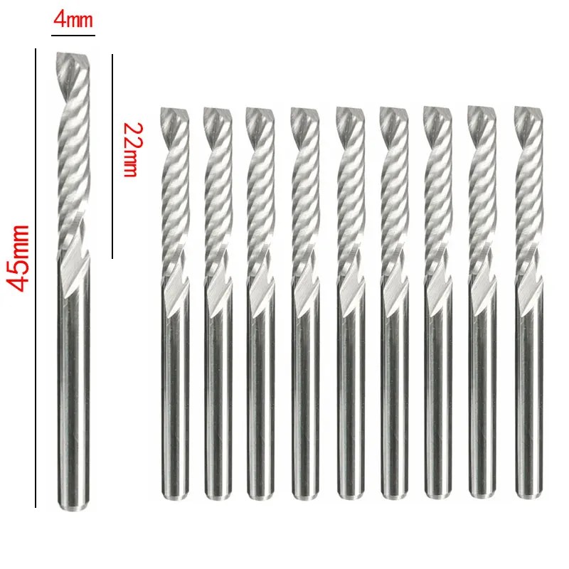 10'lu Shank Karbür Spiral Uçlu Freze Kesici CNC Freze Uçları CEL - AliExpress - Görsel 10
