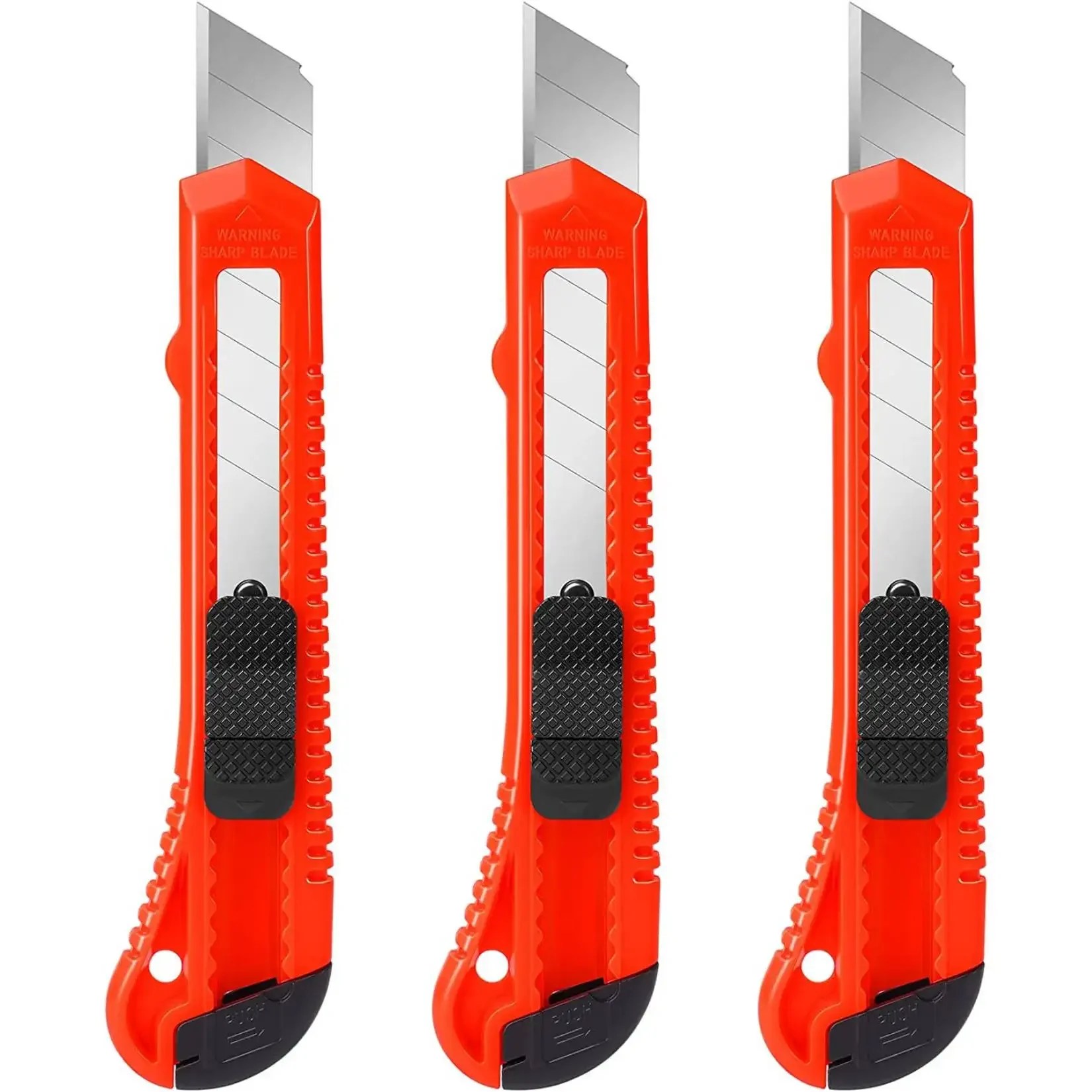 3'lü Paket Maket Bıçağı Kutu Kesici Geri Çekilebilir, Kartonlar, Karton ve Kutular için Kompakt Kutu Bıçağı, 10 Parça 18mm Daha Geniş - AliExpress