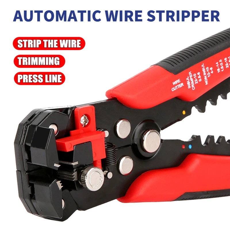 XIONGISOLAR Crimper Kablo Kesici Ayarlanabilir Otomatik Tel Striptizci Çok Fonksiyonlu Sıyırma Sıkma Pensesi Terminali El Aleti - AliExpress - Görsel 6