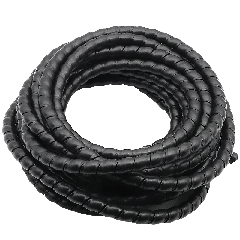 2M uzun 8/10/12mm kablo koruma kılıfı Spiral yara esnek tel organizatör yalıtım kılıfı tel sarma koruyucusu - AliExpress - Görsel 1