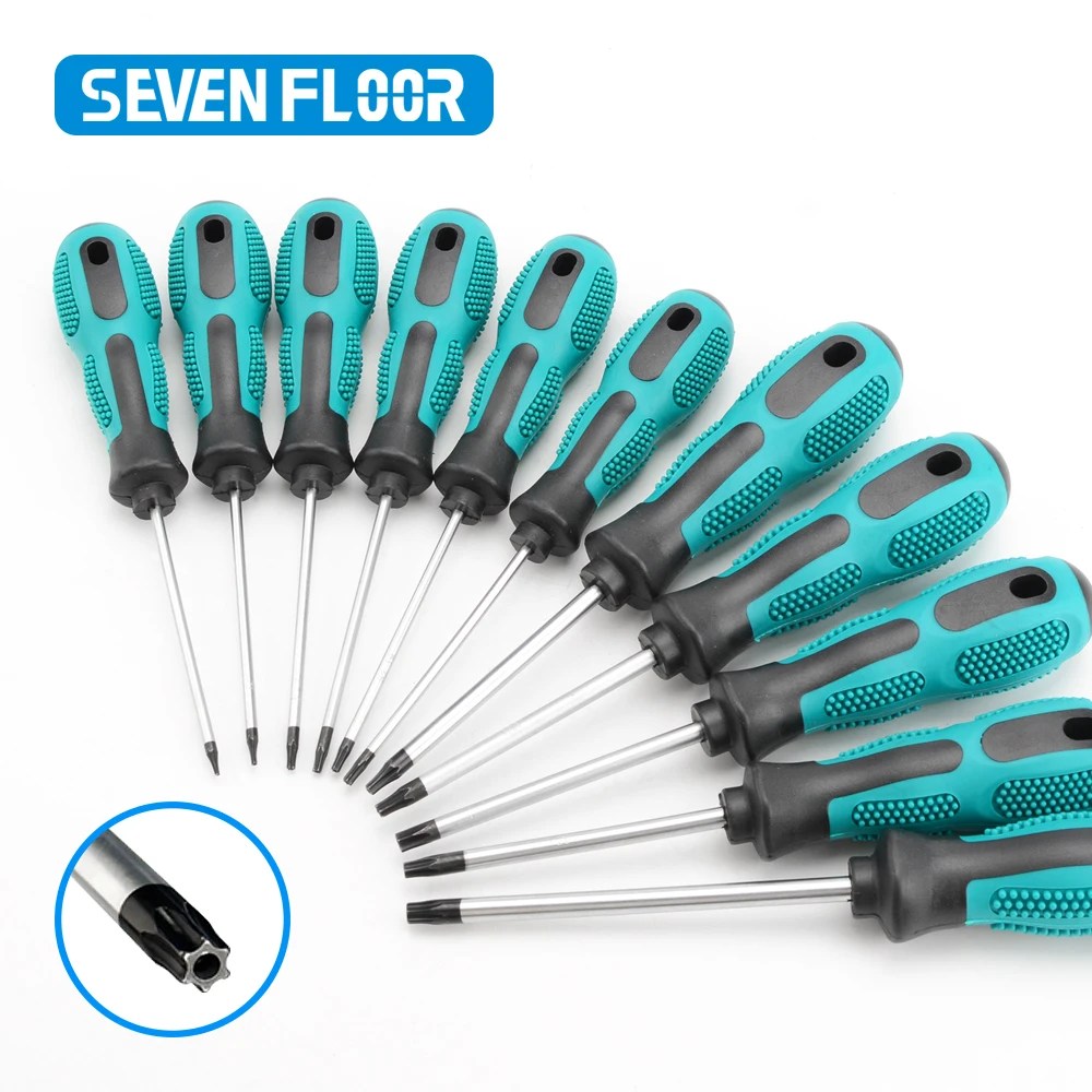 Manyetik Torx Tornavida Setleri Hassas T5 T6 T7 T8 T9 T10 T15 T20 T25 T27 T30 Torx Güvenlik Kontrol Cihazı Tamir El Aleti Kiti - AliExpress - Görsel 1