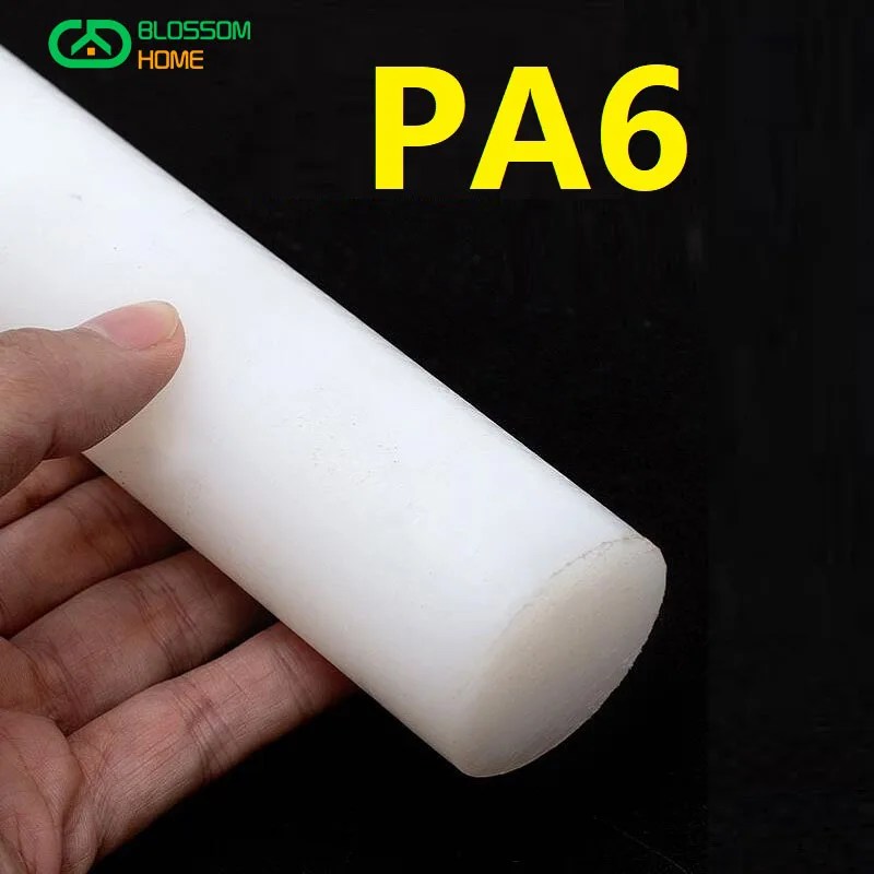 Beyaz Poliamid Çubuk PA6 Saf Naylon Çubuklar Aşınmaya Dayanıklı Çubuk Çapı 4mm ~ 50mm Bar İşleme Uzunluğu 25cm / 50cm - AliExpress - Görsel 2