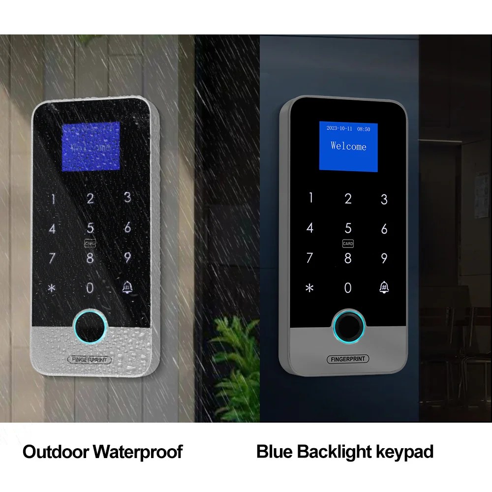 Su geçirmez Bluetooth Tuya APP parmak izi erişim denetleyicisi bağımsız RFID klavye dokunmatik tuş takımı 13.56MHz kapı açacağı sistemi - AliExpress 30 - Görsel 2
