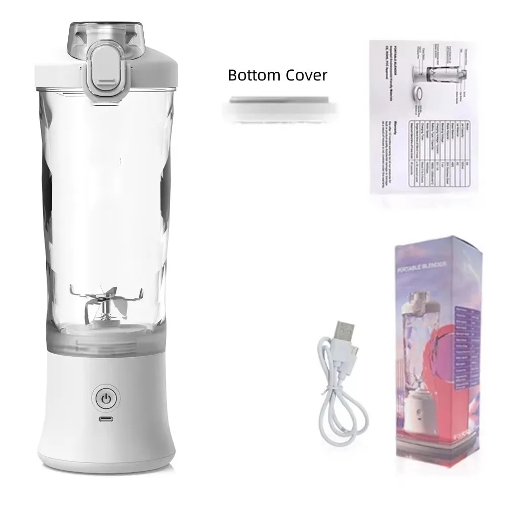 Yeni Taşınabilir Blender 600 ML Elektrikli Meyve Sıkacağı Meyve Karıştırıcılar 4000 mAh USB Şarj Edilebilir Mini smoothie blenderı Portakal Sıkacağı Makinesi - AliExpress 6 - Görsel 7