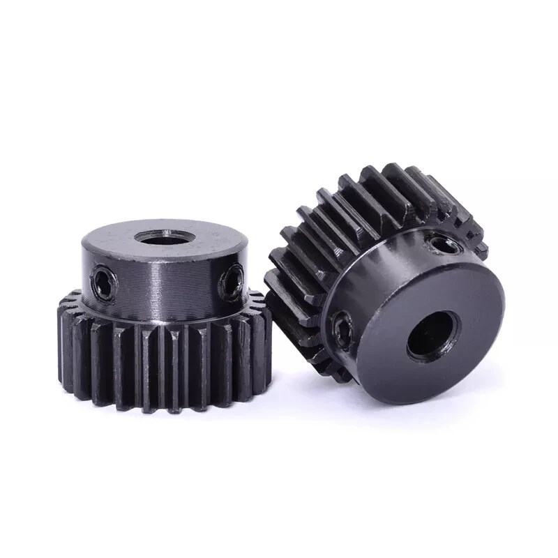 1 ADET Yüksek Hassasiyetli 1 Mod 15 Diş-35 Diş Düz Dişli 45 # Adım Delikli Çelik Pinyon Dişlisi 4/5/6/6.35/7/8/10/12/14/15mm Karartılmış - AliExpress - Görsel 3