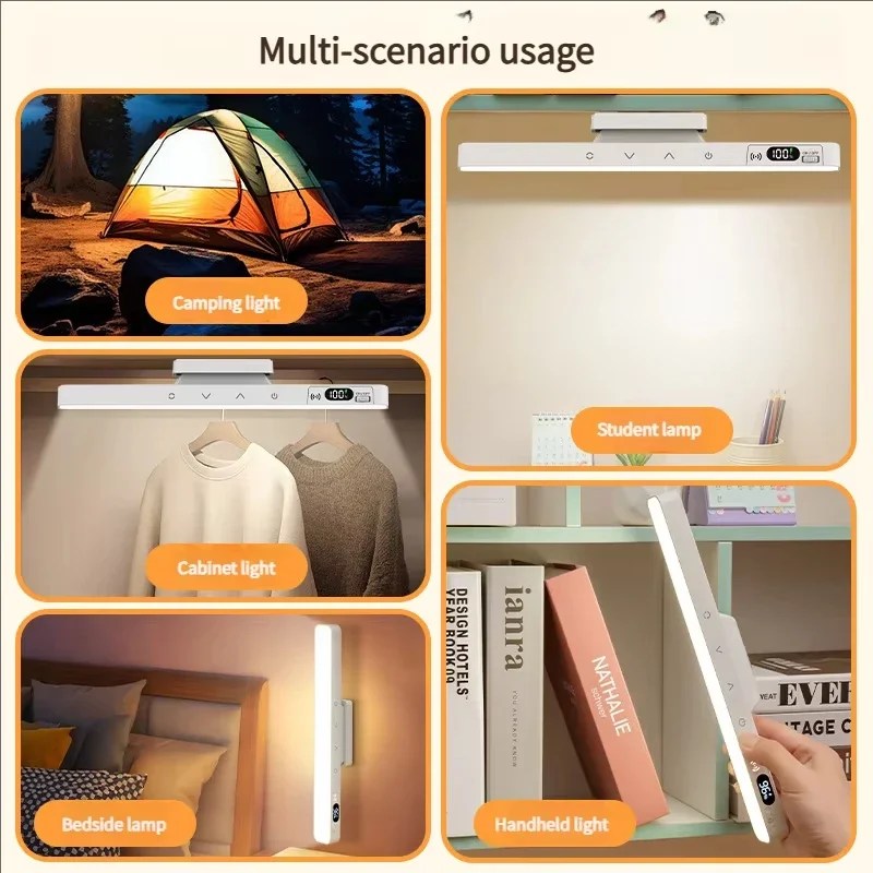 Dokunmatik Masa Lambası Manyetik Masa Lambası Okuma Dolabı Aynası için Dahili Şarj Edilebilir Pil Başucu Şarj Edilebilir Gece Lambaları - AliExpress 39 - Görsel 5