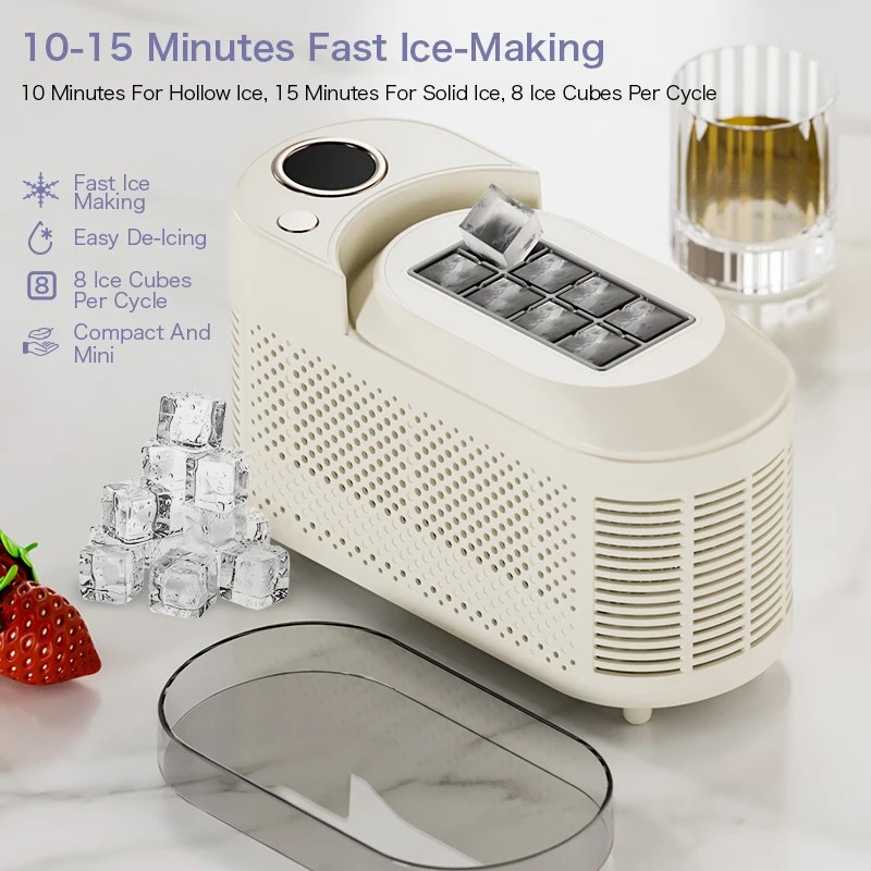 Buz Yapıcı Makinesi Mini Ev/Araba Elektrikli Buz Yapıcı Otomatik Akıllı Hızlı - AliExpress - Görsel 2