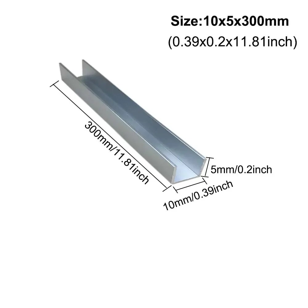 10 adet ~ 1 adet Uzunluk 100-400mm Alüminyum U Profil Kanal DIY Araba Modeli Robot Braketi LED Şerit Işık Kurulumları - AliExpress - Görsel 9