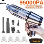 Araba Elektrikli Süpürge Güçlü Kablosuz araba elektrikli süpürge 95000PA Güçlü Emiş El Kablosuz Araç Elektrikli Süpürge Araba için - AliExpress 34