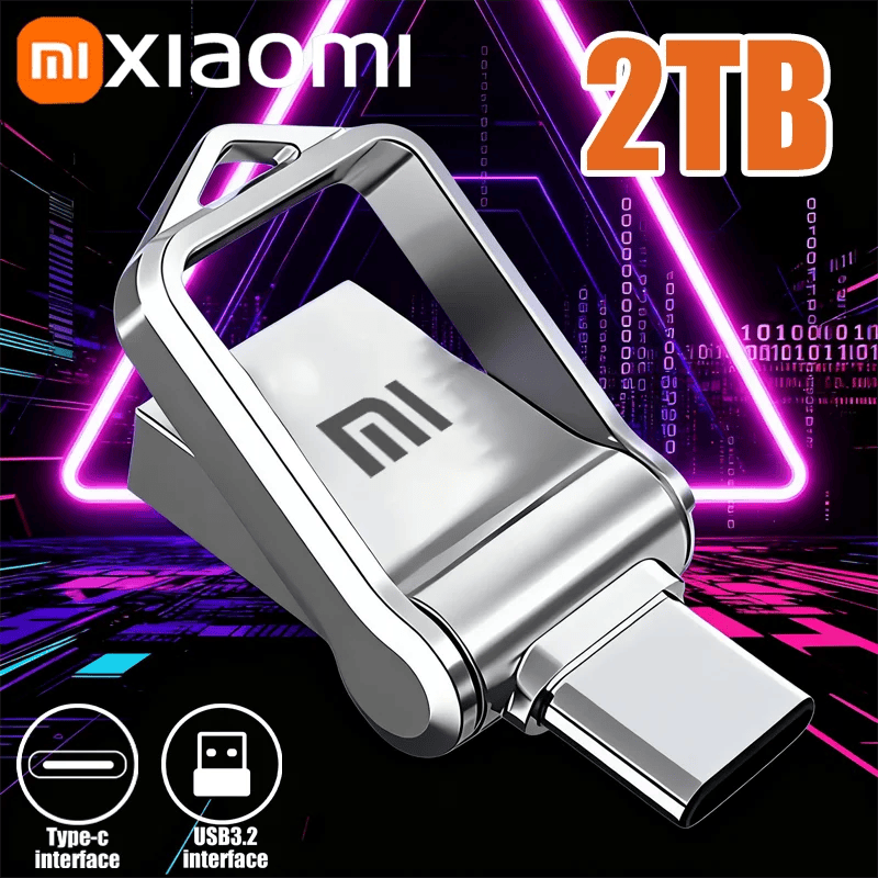 Xiaomi 2TB Metal USB Flash sürücüler USB 3.1 yüksek hızlı cep telefonu bilgisayar karşılıklı iletim taşınabilir tip-c arayüzü U Disk - AliExpress 34 - Görsel 1