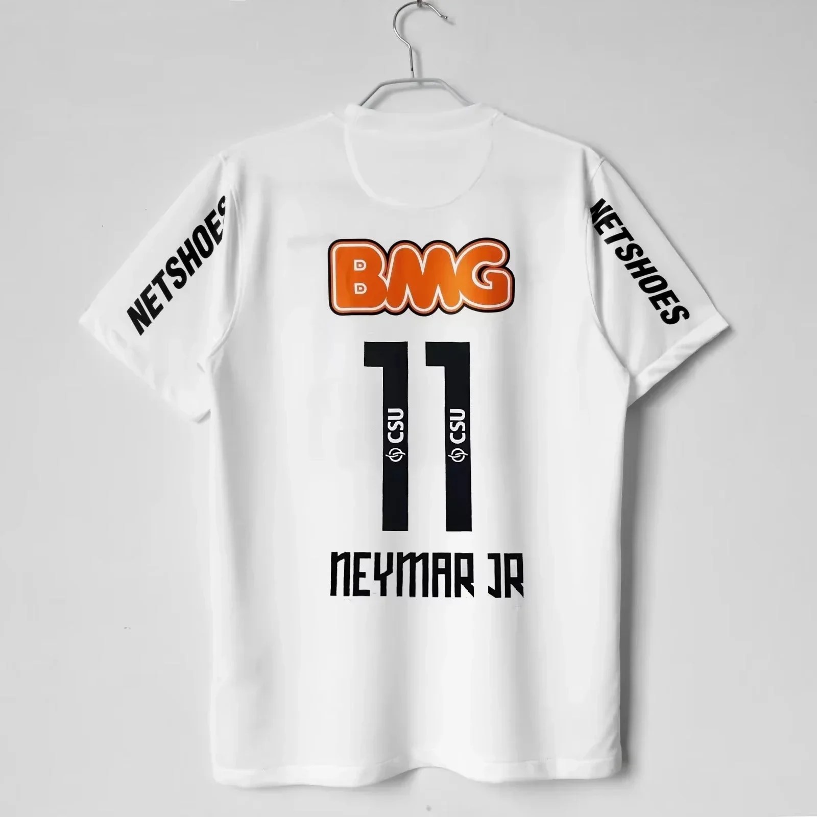 Basilika Santos Forması İç Saha Neymar No. 11 Kısa kollu Taraftar Versiyonu Retro Futbol Forması 3D Baskılı Nefes Alabilir Erkek T-shirt - AliExpress - Görsel 25