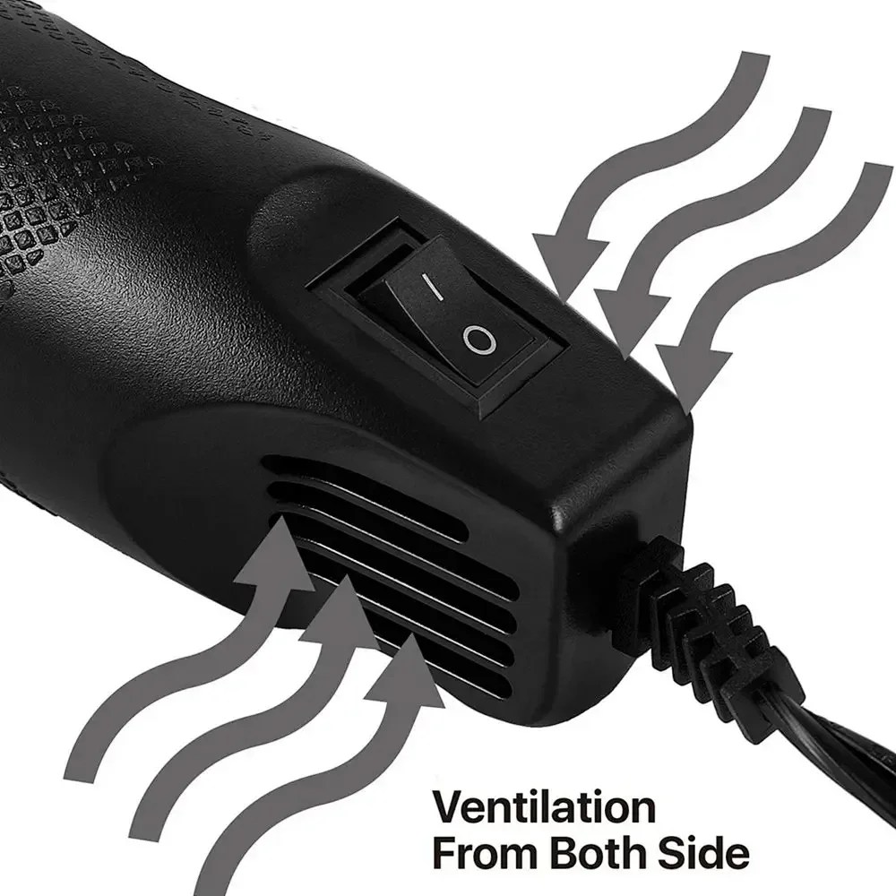 300W sıcak hava tabancası 110V abd Plug ısıyla daralan boru kiti 2:1 daralan tel bağlantı kapağı kablo tamir koruma ısı tabancası - AliExpress - Görsel 3
