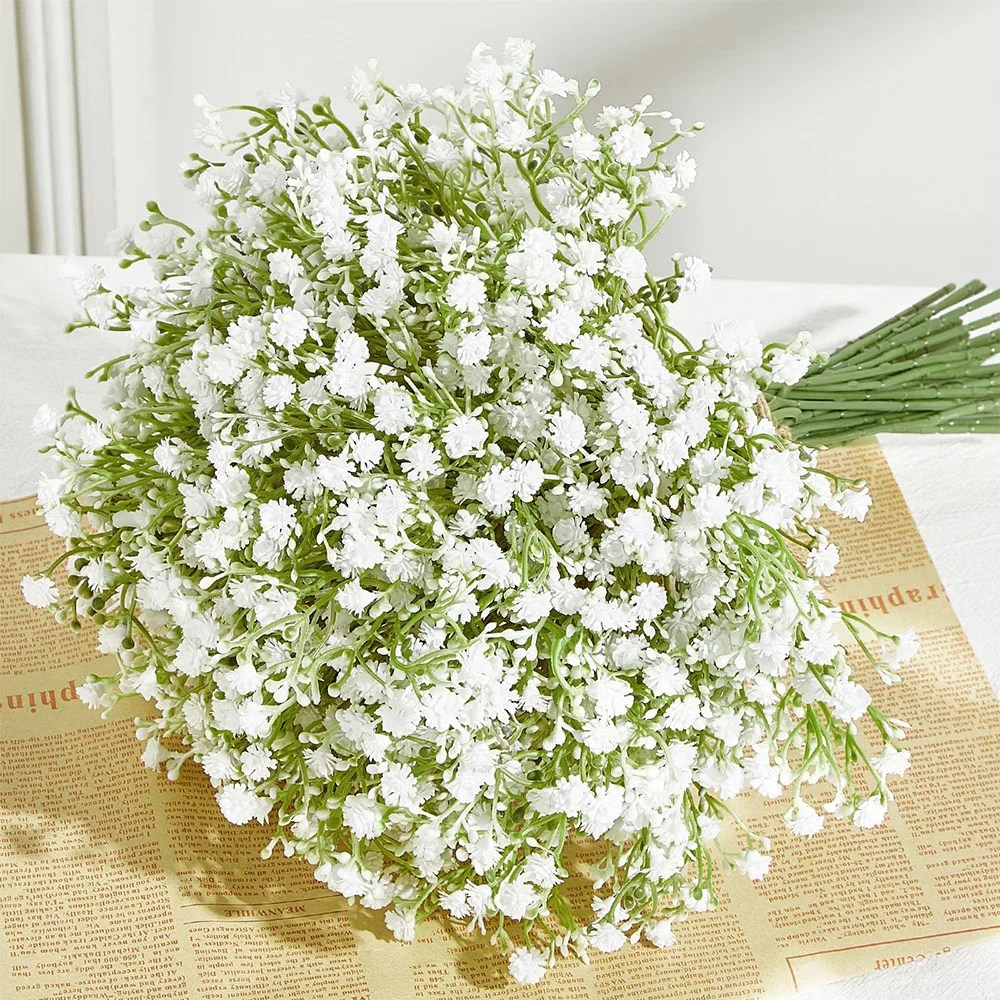 10/15 adet yapay çiçekler Bebek Nefes Çiçek Sahte Gypsophila Düğün Parti Ev Dekorasyon için Çiçek Buketleri DIY Aksesuarları - AliExpress - Görsel 2