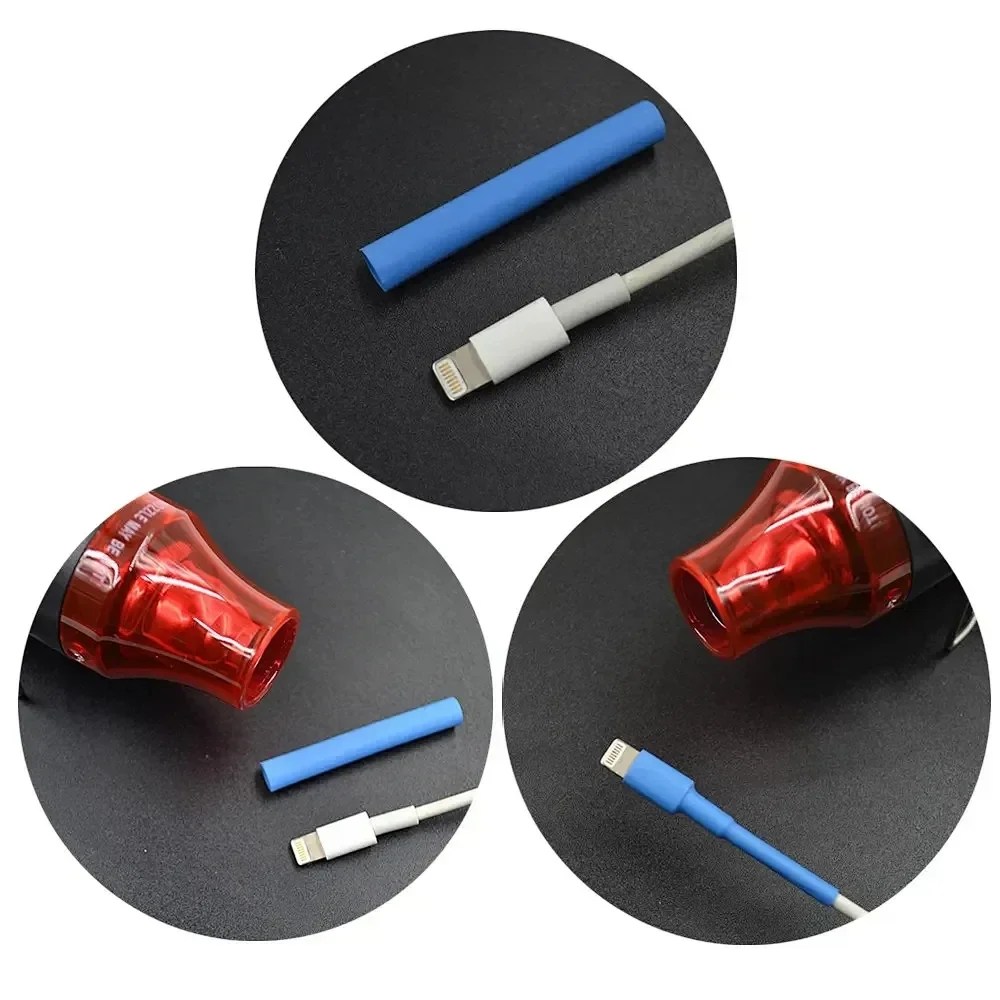 300W sıcak hava tabancası 110V abd Plug ısıyla daralan boru kiti 2:1 daralan tel bağlantı kapağı kablo tamir koruma ısı tabancası - AliExpress - Görsel 4