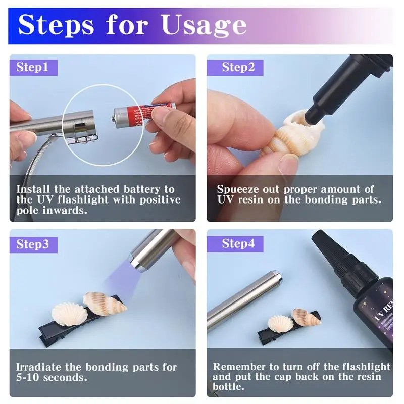 25/50/100/120/200/250g UV Reçine Tutkal Çabuk Kuruyan Kiti Süper Yapıştırma Cam Metal Seramik UV Tutkal Siyah Işık Epoksi Reçine Tutkal - AliExpress - Görsel 5