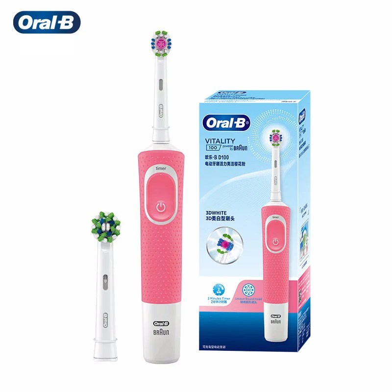 Oral B D100 Elektrikli Diş Fırçası 2D Canlılık Temizleme Diş Fırçası Su Geçirmez Elektronik Diş Fırçası Endüktif Şarj Zamanlayıcı Ile - AliExpress 6 - Görsel 8