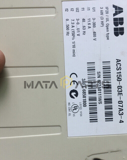ONE NEW ABB Inverter ACS150-03E-07A3-4 3KW - Görsel 4