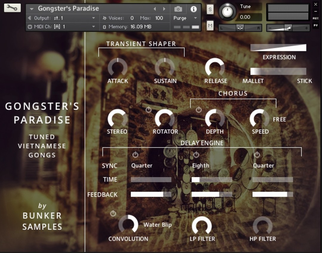 Bunker Samples – Gongster’s Paradise (KONTAKT)