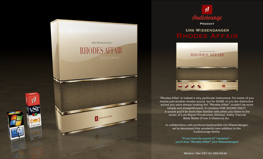 Audiolounge Urs Wiesendanger – Rhodes Affair 2.4.2.0 VSTi x86 x64