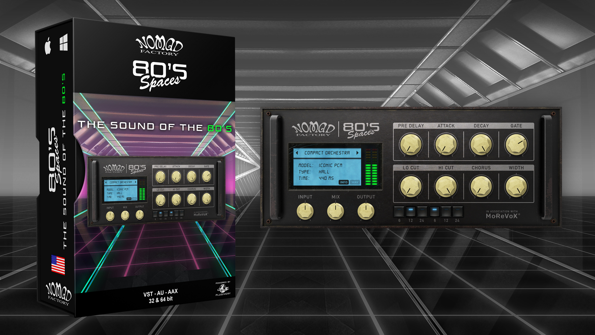 Nomad Factory – 80s Spaces v1.0.2 VST, VST3, AAX, AU WiN.OSX x86 x64