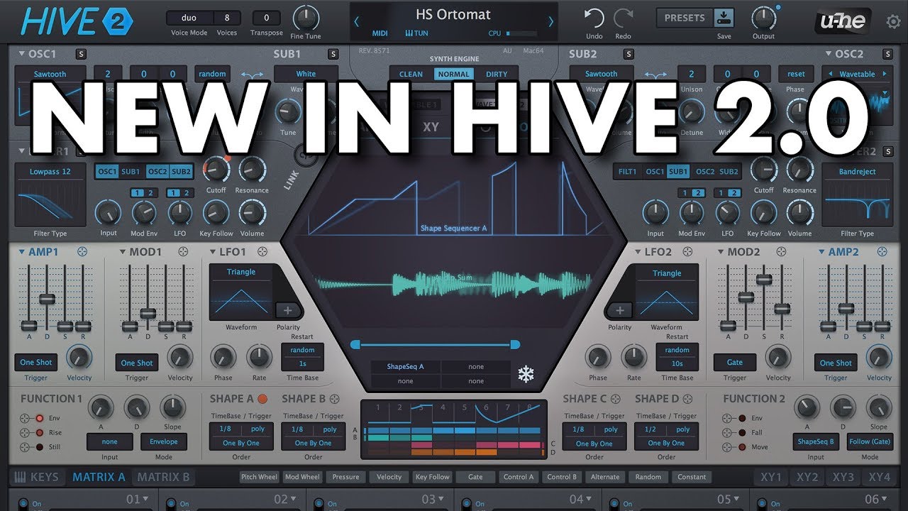 u-he – Hive 2.0.0.8676 VSTi, VSTi3, AAX x86 x64
