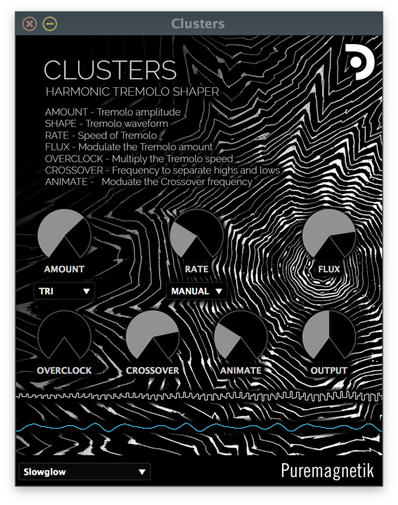 Puremagnetik – Clusters Harmonic Tremolo Shaper 1.0.1 VST, AU WIN.OSX x64